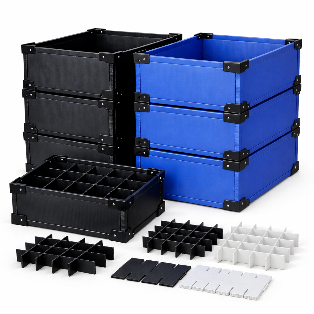 Plastic corrugated cardboard